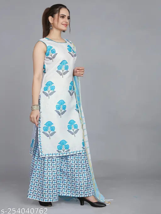 White/Blue 3 Piece Set